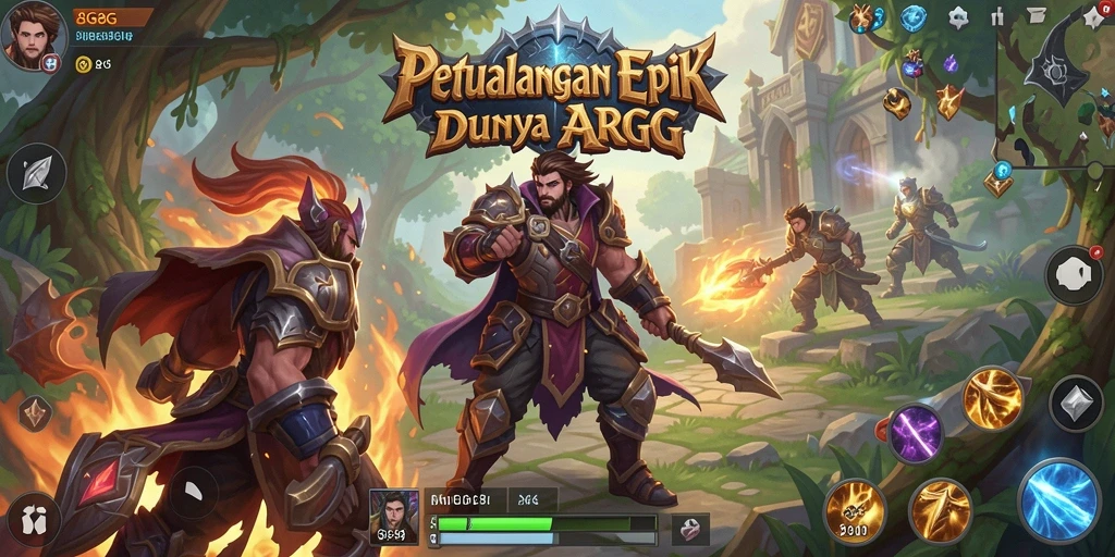 Tampilan petualangan seru dalam game ARPG 8G8G.