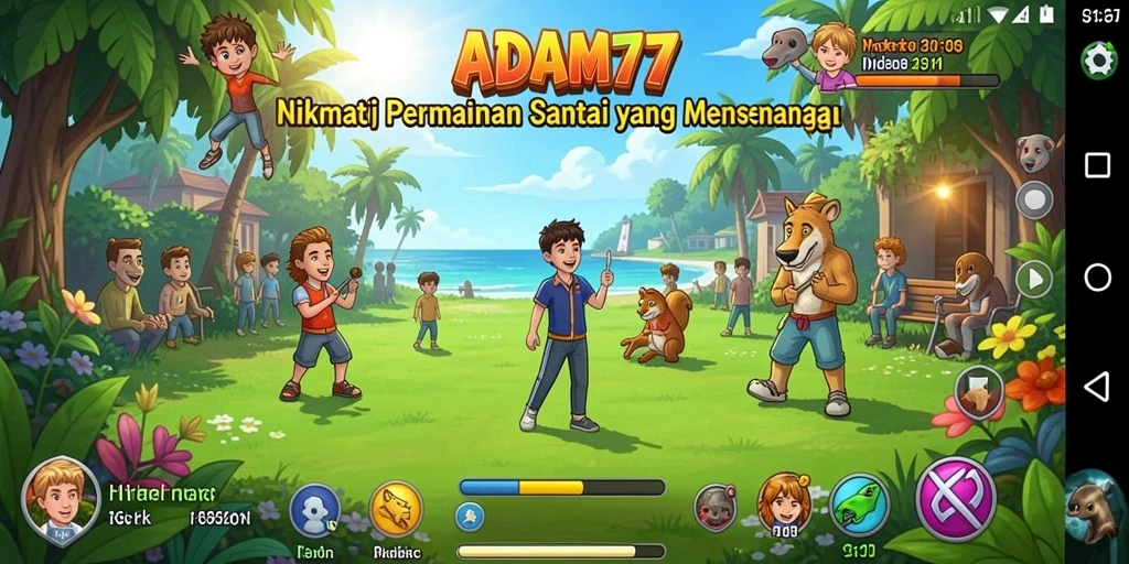 Tampilan gameplay ADAM77 yang mengasyikkan dan penuh warna.
