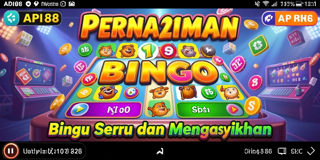 Tampilan seru dari gameplay Bingo di API88.