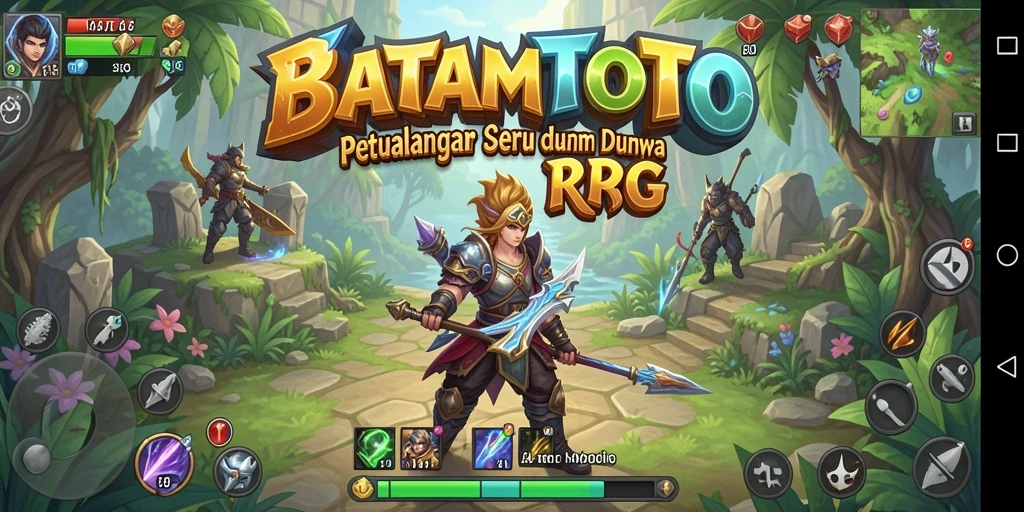 Tampilan gameplay menarik dengan berbagai karakter dan monster.