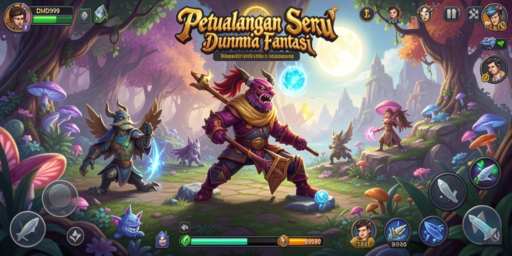 Screenshot gameplay DMD999 yang menggambarkan aksi seru dalam petualangan.