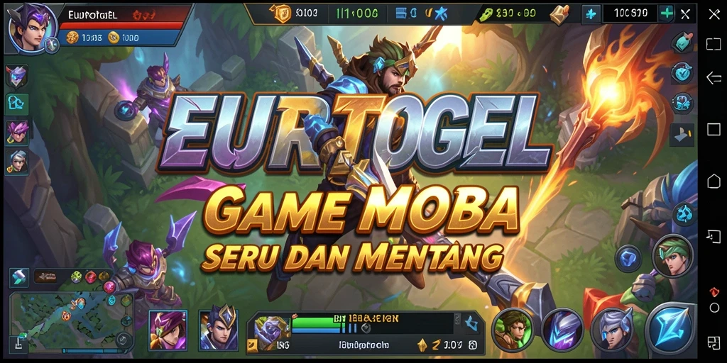 Screenshot gameplay EUROTOGEL dengan pertarungan seru antara karakter.
