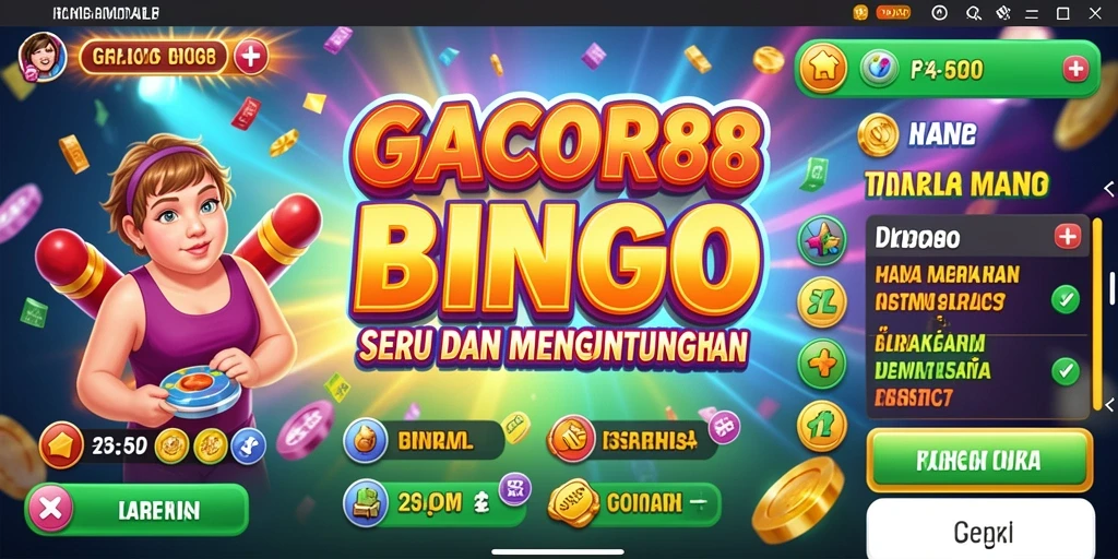 Screenshot gameplay GACOR88 yang menampilkan keseruan bermain Bingo.