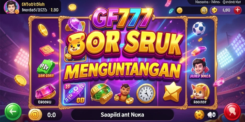 Gameplay seru GF777 dengan fitur slot beragam.