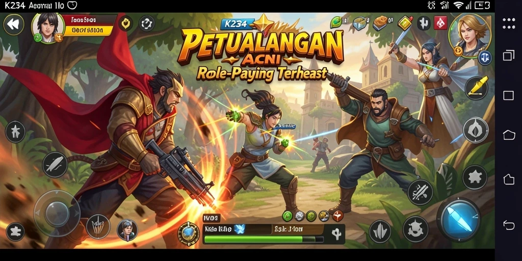 Tampilan gameplay K234 yang menarik dalam dunia ARPG.