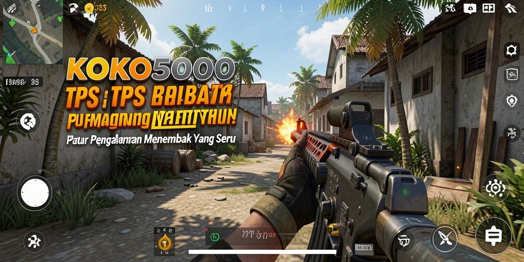 Tampilan gameplay KOKO5000 yang menegangkan dan penuh aksi.