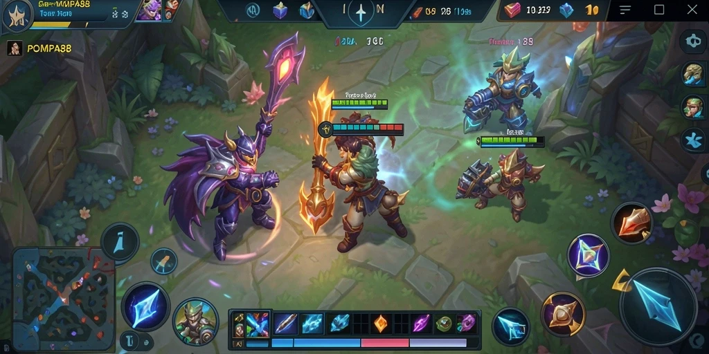 Tampilan gameplay seru dan strategi di POMPA88.