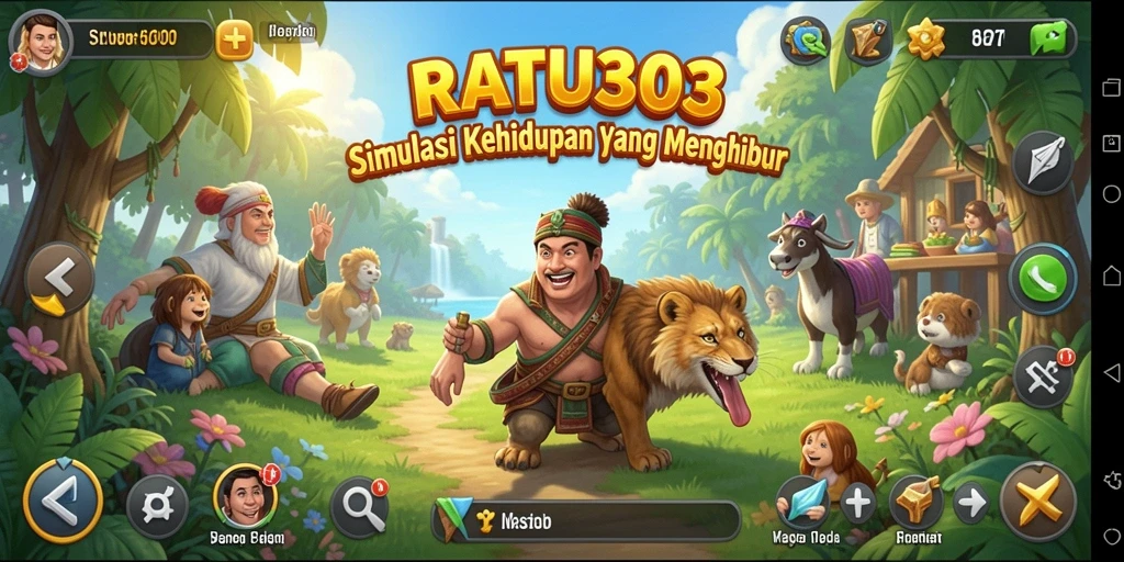 Tampilan gameplay yang imersif dan penuh warna dari RATU303.