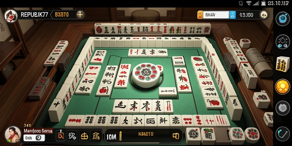 Tampilan gameplay menarik dari REPUBLIK77 yang penuh warna.