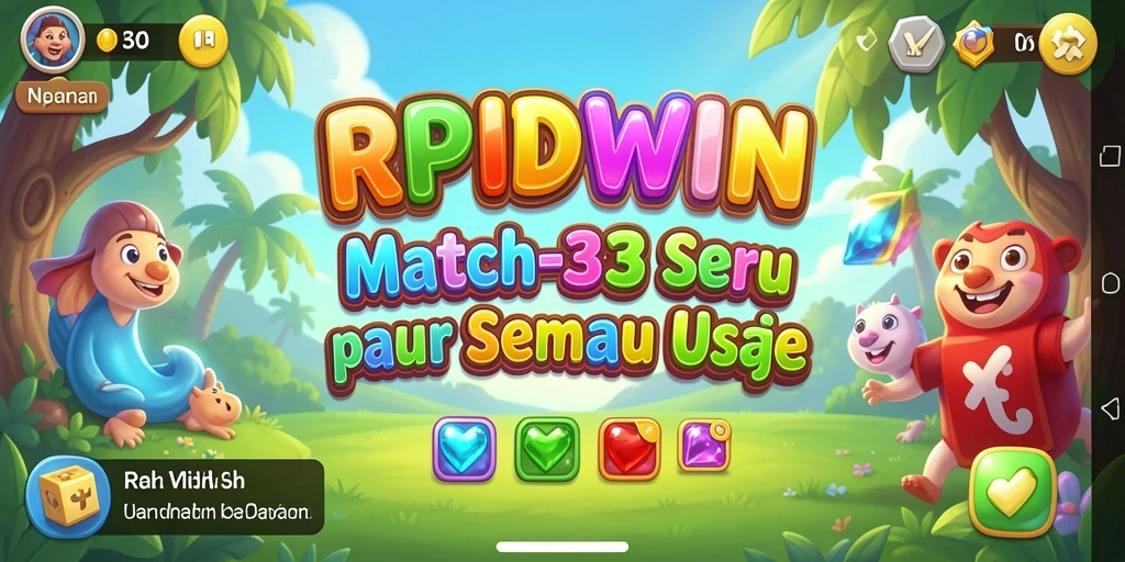 Tampilan gameplay seru dari RPIDWIN yang penuh warna.