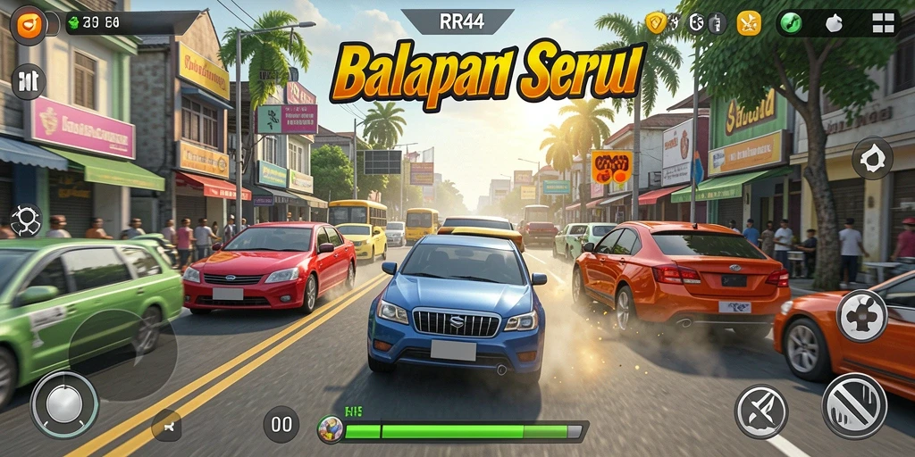 Tampilan menegangkan dari balapan intens di <strong>RR44</strong>