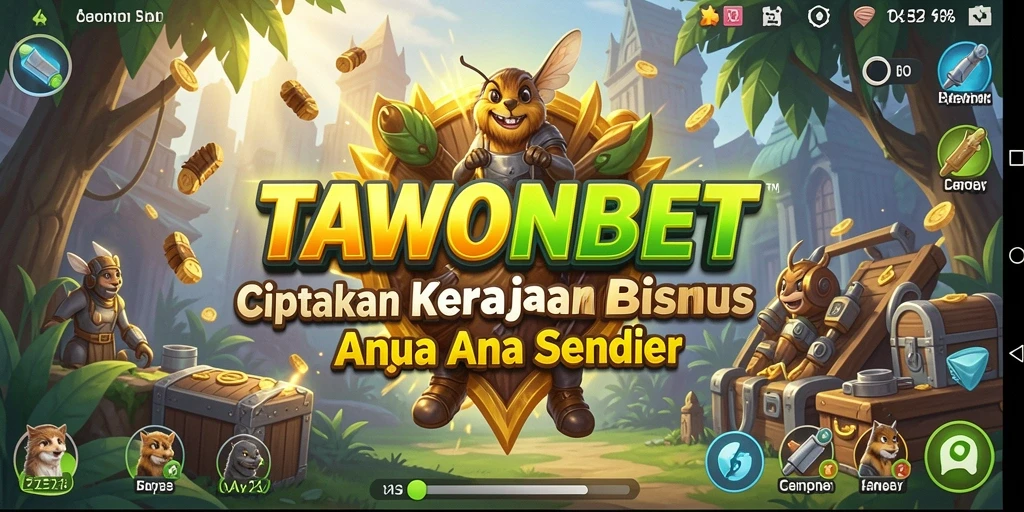 Tampilan gameplay TAWONBET dengan elemen manajemen bisnis yang menarik.