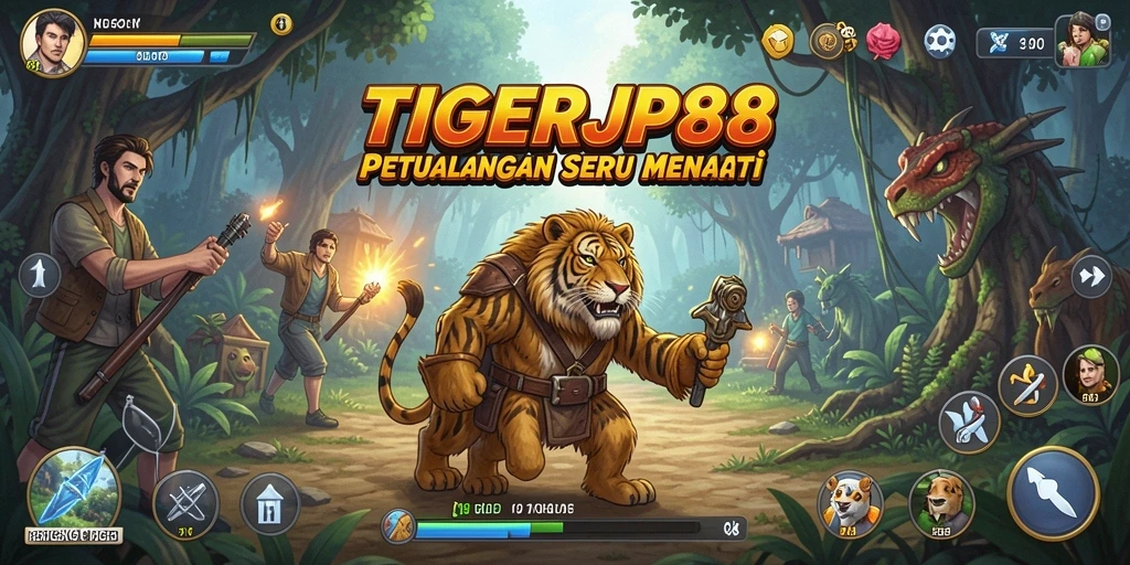 Tampilan menarik dari gameplay petualangan di TIGERJP88.